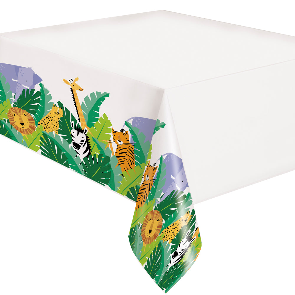 Jungle Animal Safari Table Cover - 213cm x 137cm