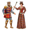King & Queen Jointed Cutout Wall Decoration - 96cm - Set of 2