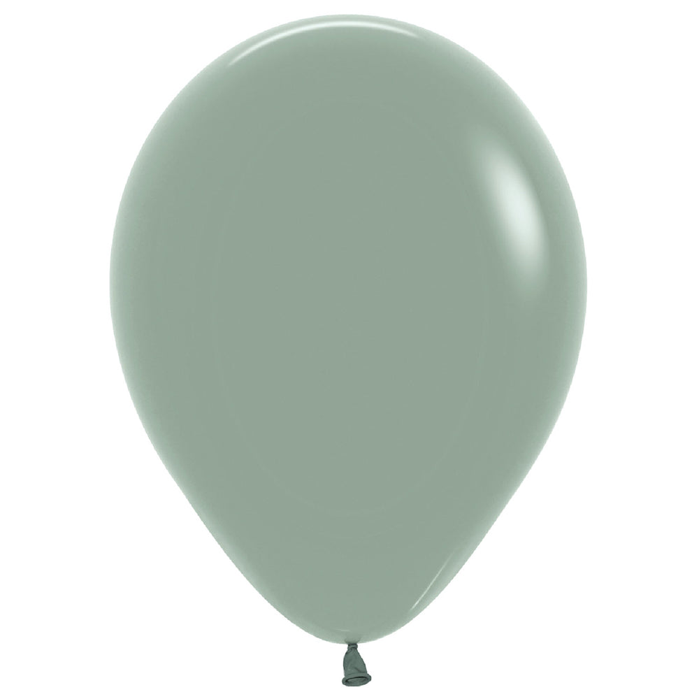 Pastel Dusk Laurel Green Mini Latex Balloons - Pack of 10 - 5"