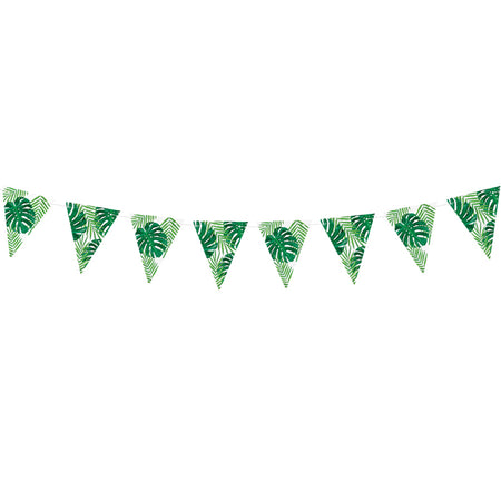 Tropical Palm Leaf Flag Bunting - 1.3m