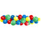 Red, Blue, Yellow & Green Balloon Arch DIY Kit - 2.5m