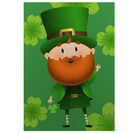 St. Patrick's Day Leprechaun Poster - A3
