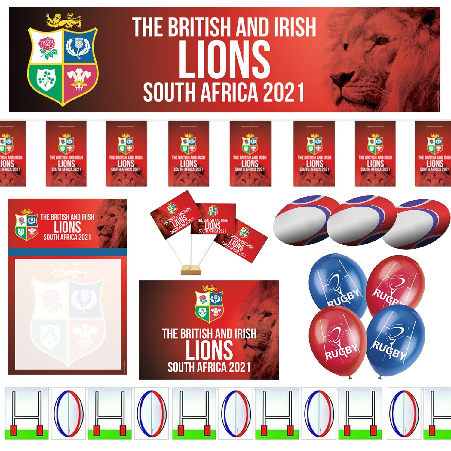 Lions Rugby Australia 2025 Decoration Party Pack