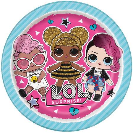 Lol Surprise Paper Plates -  23cm - Pack of 8