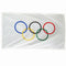Olympic Rings Polyester Fabric Flag - 5ft x 3ft