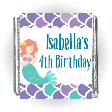 Personalised Chocolates - Mermaid - Pack of 16