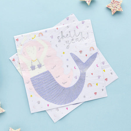 Mermaid Napkins - Pack of 20