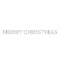 Silver Foil Merry Christmas Bunting - 2.8m