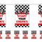 Motor Racing Paper Flag Bunting Decoration - 2.4m