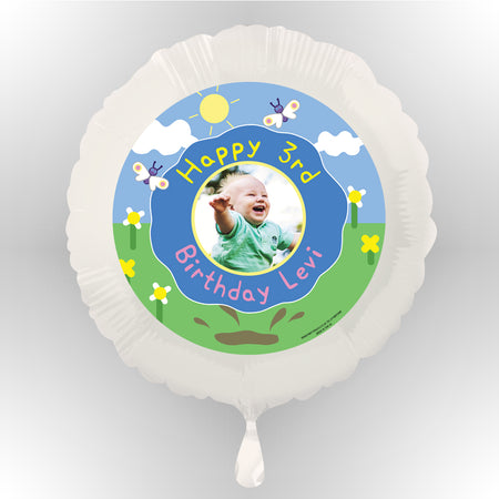 Muddy Pig Personalised Photo Balloon (Not Inflated)
