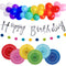 Bright Multi Colour Birthday Decoration Pack