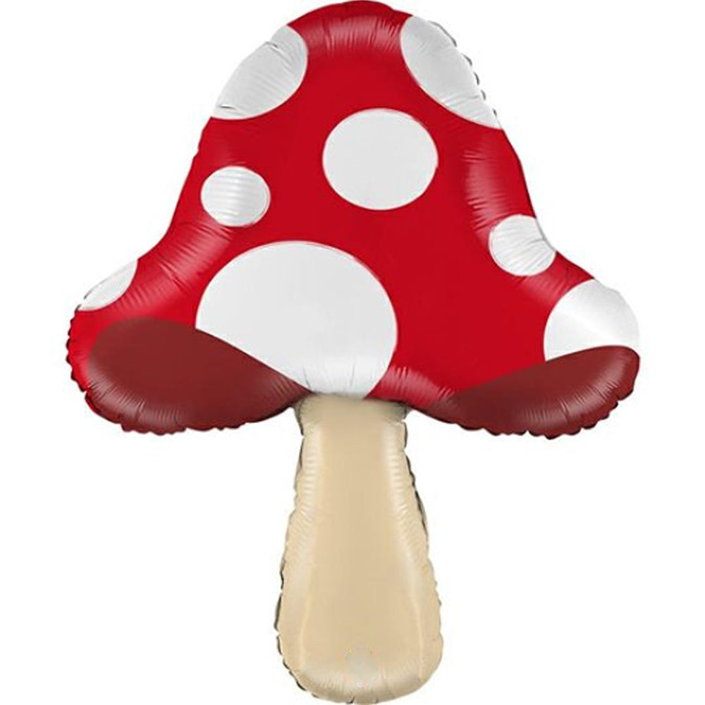 Mushroom Toadstool Foil Balloon - 26"