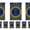 Navy and Gold Happy New Year Paper Flag Bunting - 2.4m