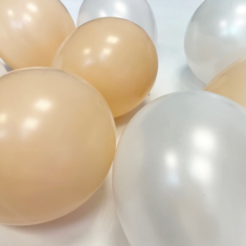 White and Nude Mini 5" Balloon Pack - Pack of 40