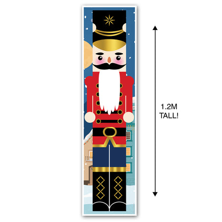 Christmas Traditional Nutcracker Portrait Wall & Door Banner Decoration - 1.2m