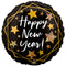 Happy New Year Gold Sparkle Foil Balloon - 18