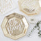Oh baby Gold Plates - 25cm - Pack of 8