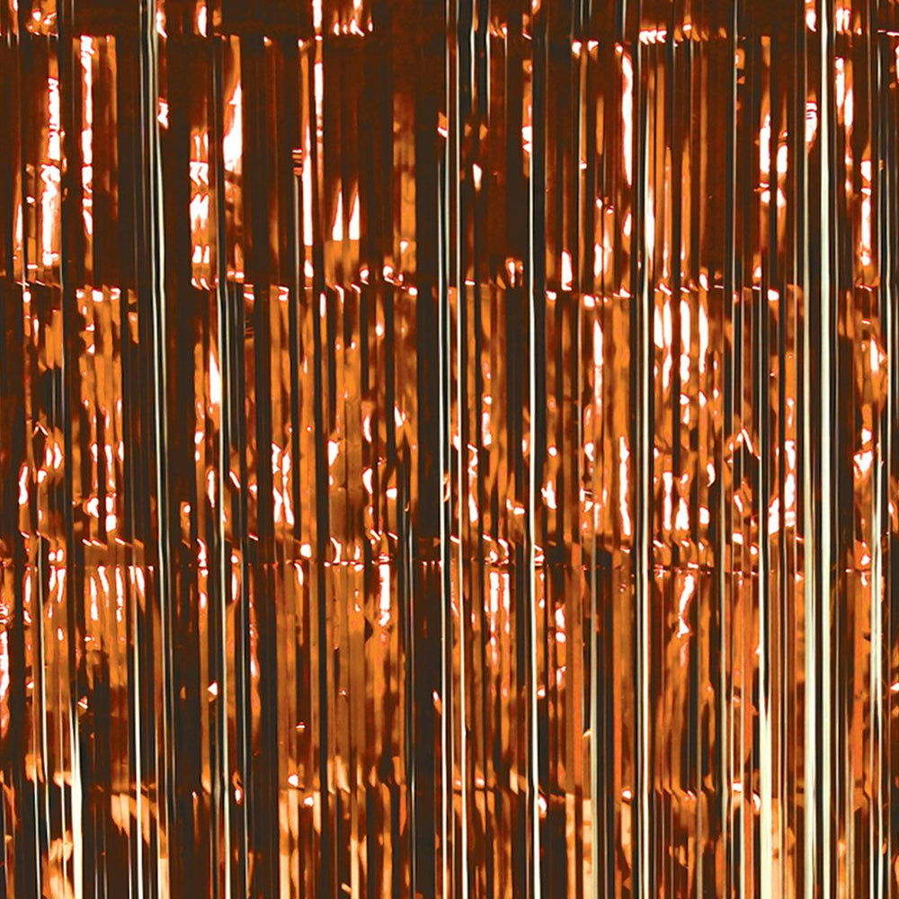 Orange Foil Curtain - 2.4m x 91cm