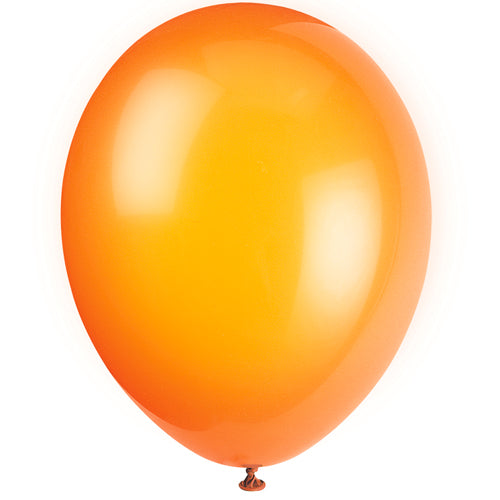 Orange Latex Balloons - 12" - Pack of 10