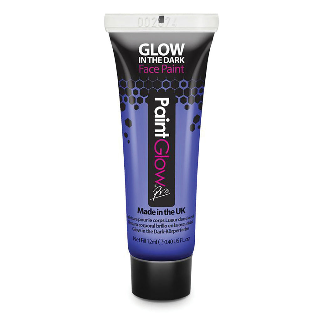 Neon Blue Glow In The Dark Body Paint- 10ml