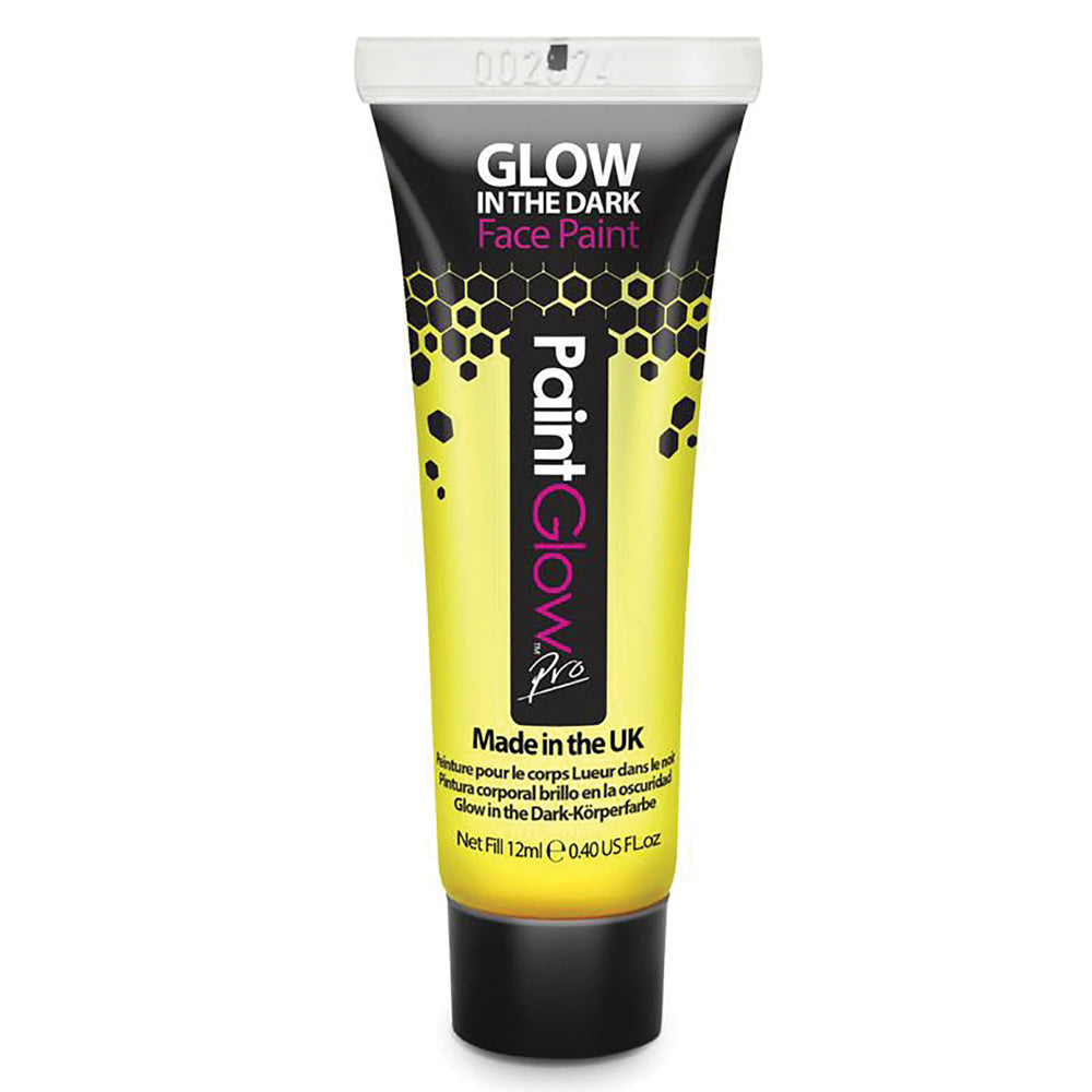 Neon Yellow Glow In The Dark Body Paint- 10ml