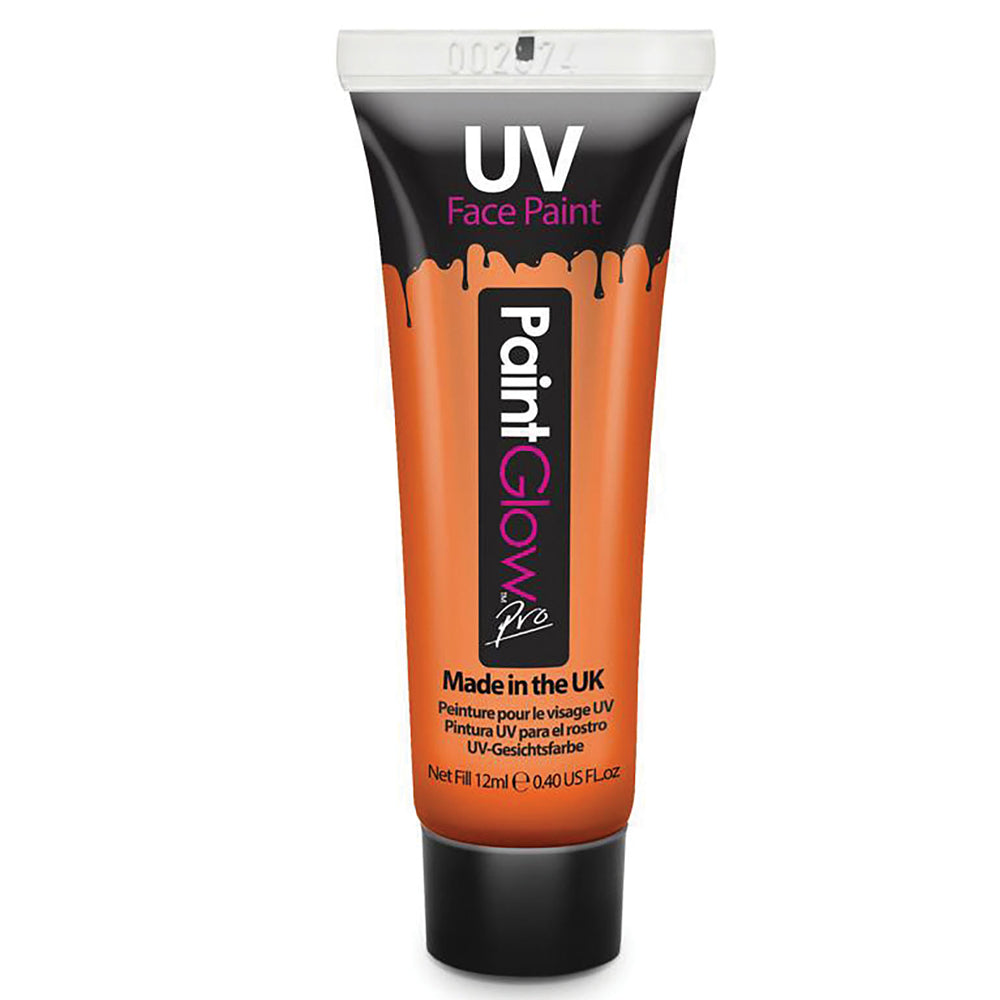 Orange UV Neon Face And Body Paint- 10ml