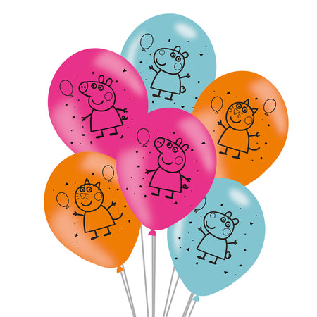 Peppa Pig Printed Latex Balloons - 11