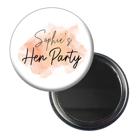 Personalised Rose Gold Blush Pocket Mirror - Each