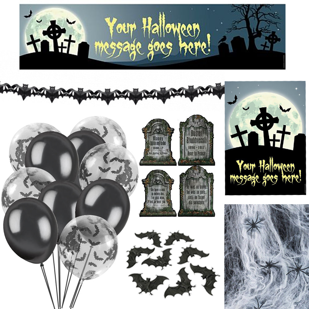 Personalised Halloween Decoration Party Pack