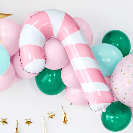 Pink Candy Cane Foil Balloon - 32