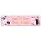 Pink Halloween Personalised Banner Decoration - 1.2m