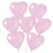 Pink Heart Shaped Latex Balloons 12