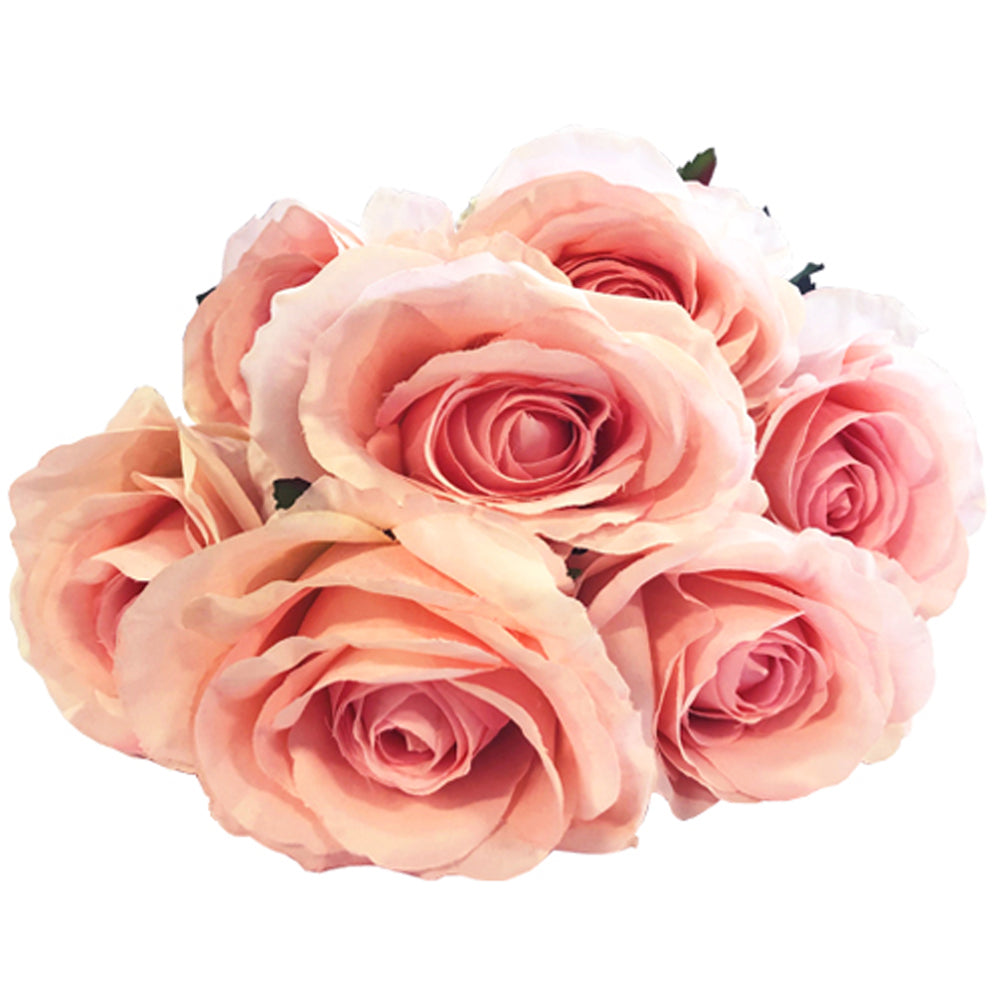 Pink Rose Bunch - 50cm