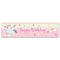 Pink Unicorn Happy Birthday Banner - 1.2m