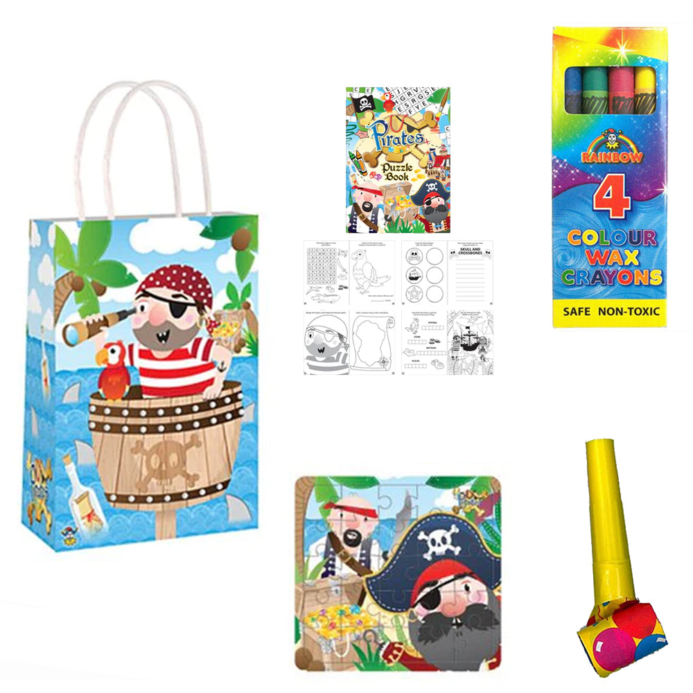 Filled Pirate Themed Party Bags - Pack of 100