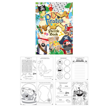 Mini Pirate Puzzle Book - 16 Pages