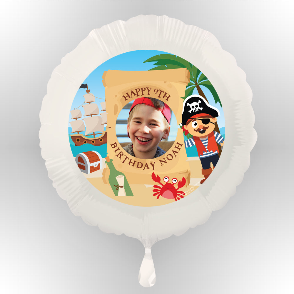 Pirate Personalised Photo Balloon (Not Inflated)