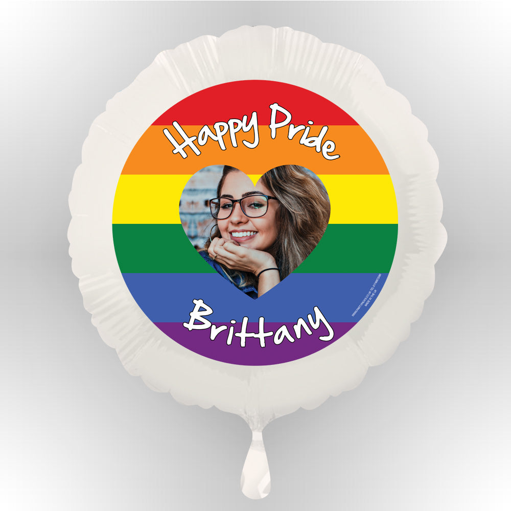 Pride Personalised Photo Balloon (Not Inflated)