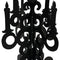 Halloween Themed Black Candelabra - 39cm