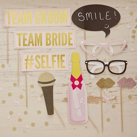 Pastel Perfection Wedding Photo Booth Props