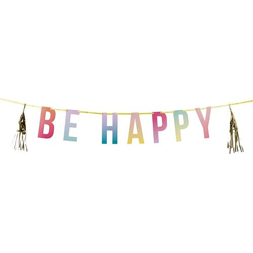 Be Happy Party Tassel Garland - 3.5m - Each