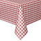 Red Gingham Plastic Tablecloth - 1.37m x 2.74m