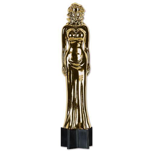 Awards Night Female Statuette Jointed Cutout Wall Decoration - 1.68m