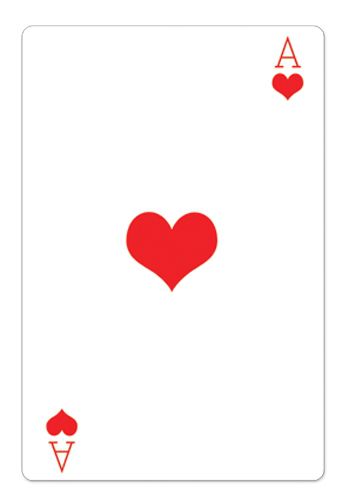 Ace of Hearts Playing Card Cardboard Cutout - 1.54m