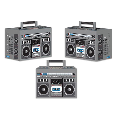Boom Box Party Boxes - Pack of 3