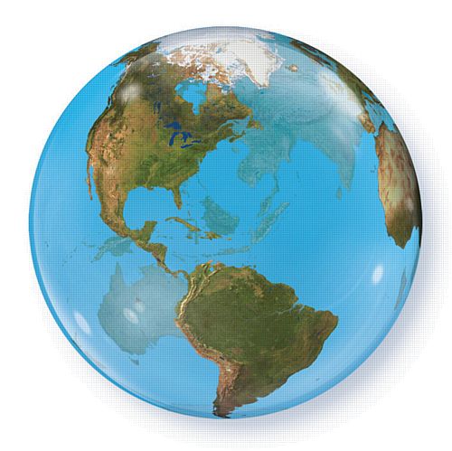 Planet Earth Giant Bubble Balloon - 22"