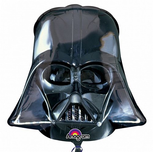 Darth Vader Helmet Supershape Foil Balloon - 25"