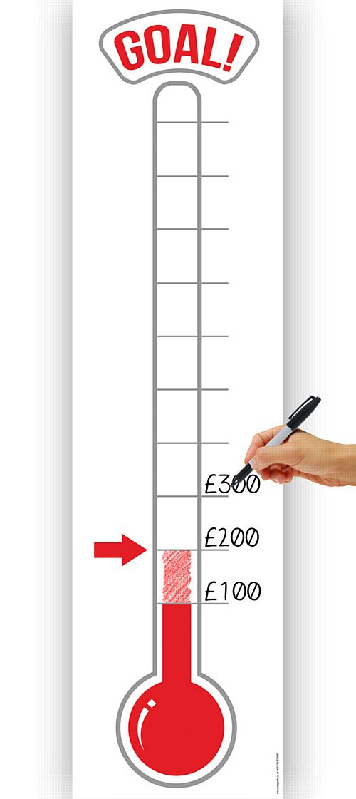 Fundraising Thermometer Banner - 1.2m