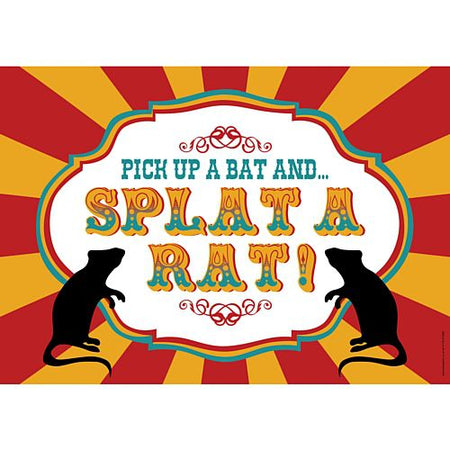Fundraising Splat-A-Rat Sign - A3 – Party Packs