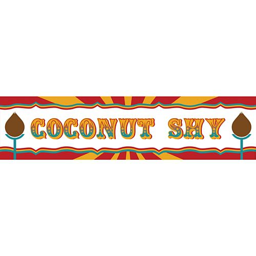 Fundraising Coconut Shy Banner - 1.2m